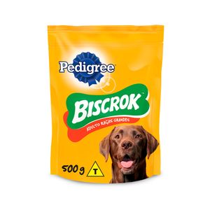 Biscoito Pedigree Biscrok Cães Adultos Raças Grandes