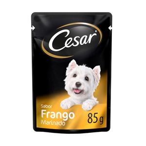 Cesar Cães Adultos Sachê Frango Marinado ao Molho