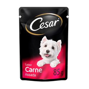 Cesar Cães Adultos Sachê Carne Assada ao Molho