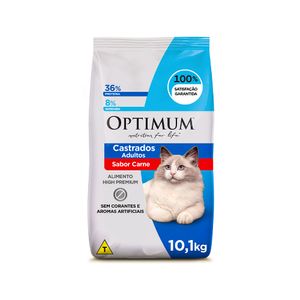 Optimum Gatos Adultos Castrados Carne