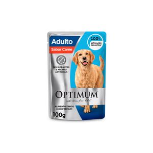 Optimum Sachê Cães Adultos Raças Grandes Carne 100g