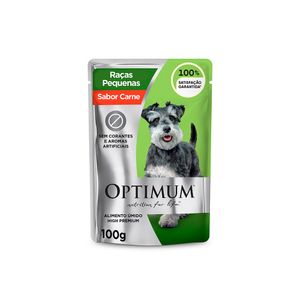 Optimum Sachê Cães Adultos Raças Pequenas e Mini Carne