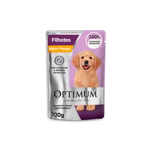 Optimum Sachê Cães Filhotes Frango 100g