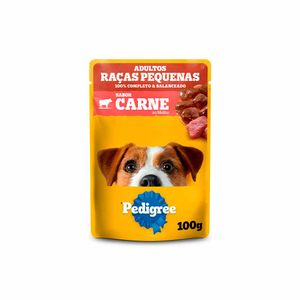 Pedigree Sachê Cães Adultos Raças Pequenas Carne ao Molho
