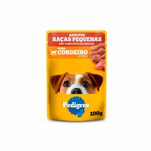 Pedigree Sachê Cães Adultos Raças Pequenas Cordeiro ao Molho