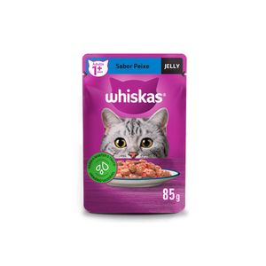 Whiskas Sachê Peixe Jelly Gatos Adultos