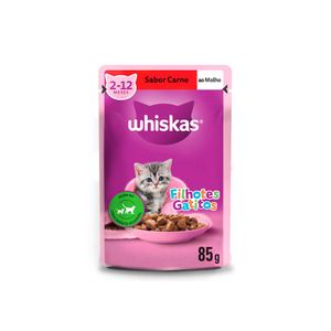 Whiskas Sachê Carne ao Molho Gatos Filhotes