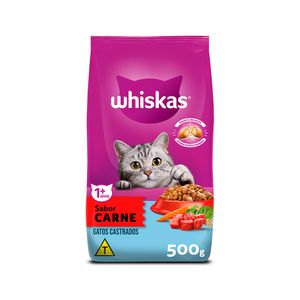 Whiskas Gatos Adultos Castrados Carne