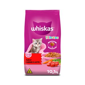 Whiskas Gatos Filhotes Carne e Leite