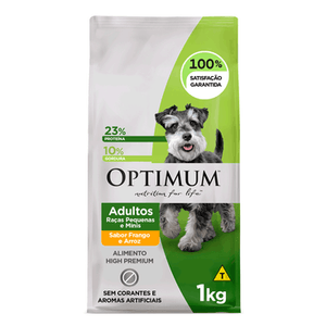 Optimum Cães Adultos Raças Pequenas e Mini Frango e Arroz