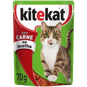 Kitekat Sachê Carne ao Molho para Gatos Adultos
