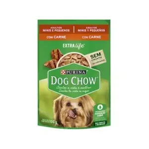 Dog Chow Cães Adultos Mini e Pequenos Carne (15 und)