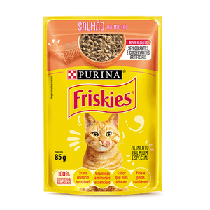 Friskies Gatos Adultos Salmão ao Molho (15 und)