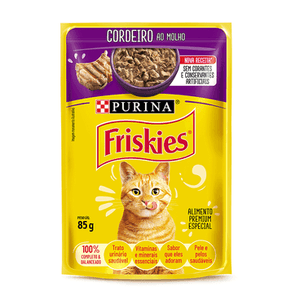 Friskies Gatos Adultos Cordeiro ao Molho (15 und)