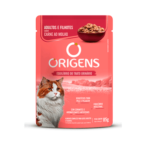 Sache Origens Gato Adulto e Filho Carne