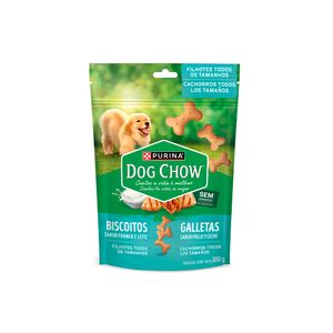 Dog Chow Biscoito Filhote Frango e Leite