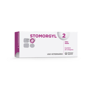 Stomorgyl 2 Antibiótico para Cães e Gatos 20 Comprimidos